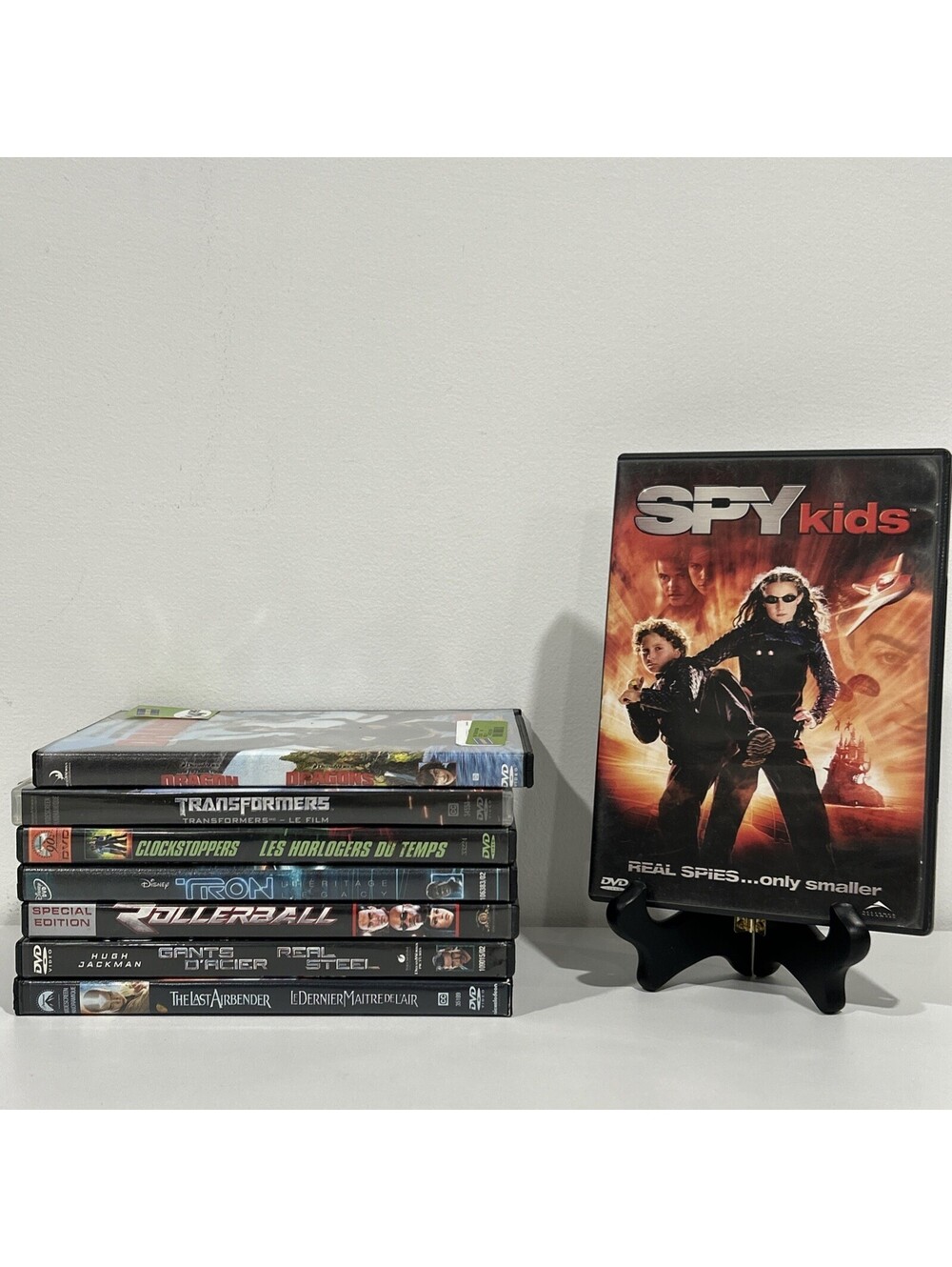 8 Fantasy Action Family Movie DVD Lot Spy Kids Transformers Tron Real Steel